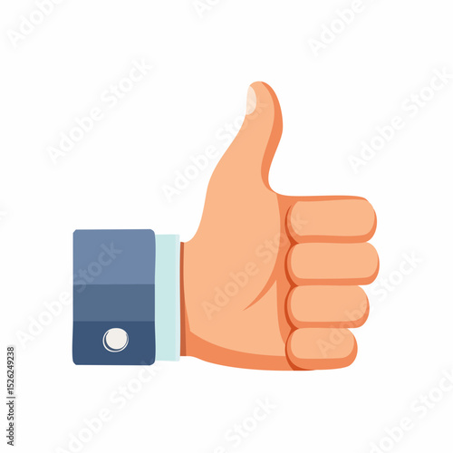 Thumbs Up: A simple yet powerful image of a hand giving a thumbs-up gesture, representing approval, agreement, and positive feedback. The hand's gesture radiates positivity.