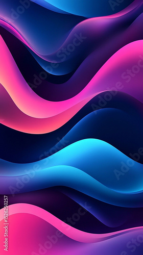 Abstract Colorful Wave Background Vibrant Pink, Blue, and Purple Fluid Design
