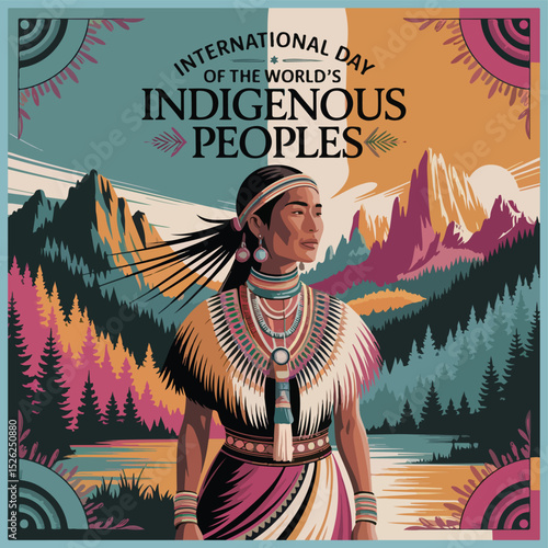 Celebrating culture, unity, and heritage: Indigenous Peoples’ Day vibrant flyer design inspiration.

