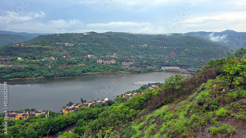 Lavasa City with lake view , Pune, Maharashtra, India