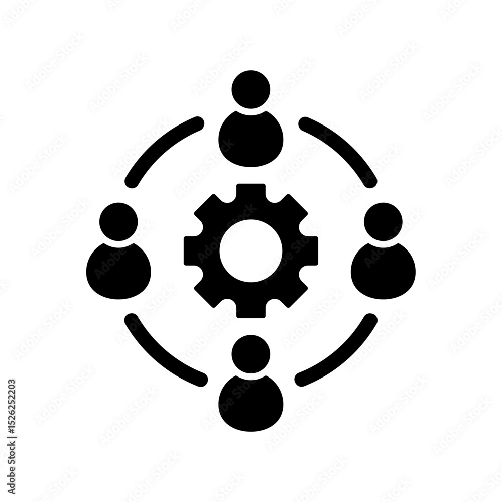 Icon a teamwork, isolated against a clean background. Icon a teamwork, isolated against a clean background.
