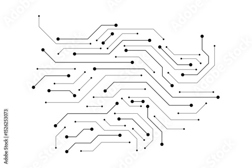 Abstract digital background with technology circuit board texture. Electronic motherboard illustration. Communication and engineering concept. Vector illustration