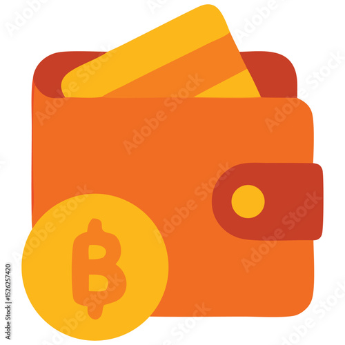 Virtual wallet concept with a credit card and bitcoin coin suitable for finance, online transactions, cryptocurrency, digital wallet, ecommerce websites.