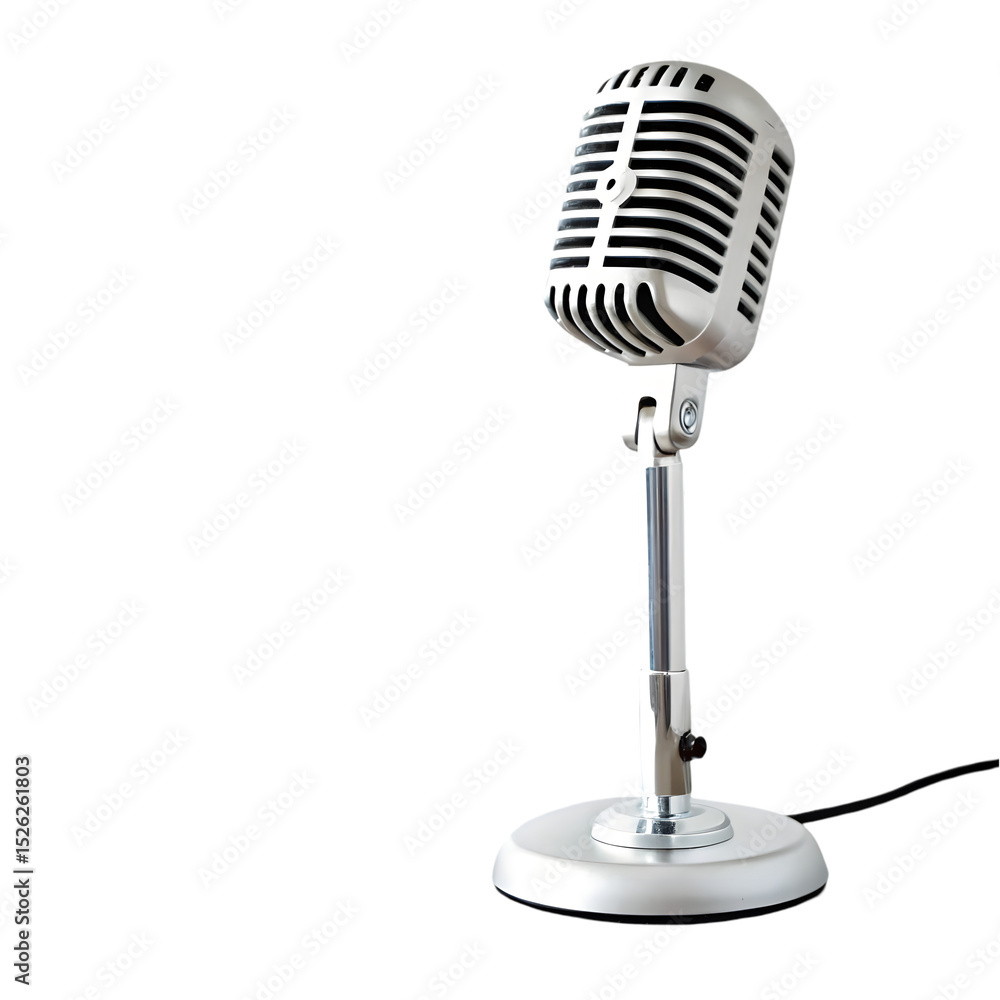 Fototapeta premium Vintage Microphone Studio Equipment