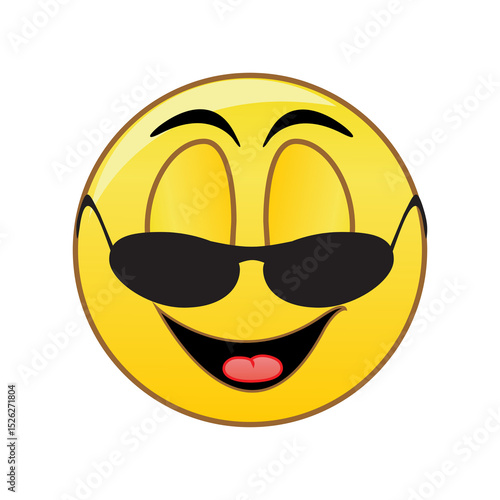 emoticon with glasses