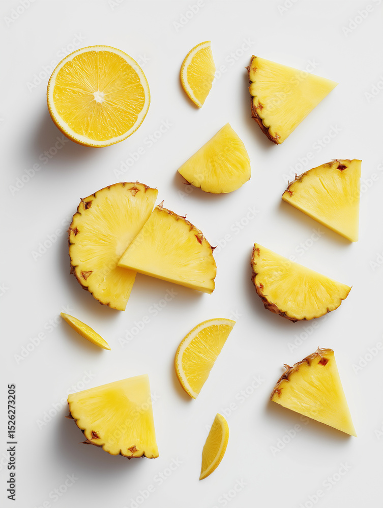 Naklejka premium seamless background with oranges
