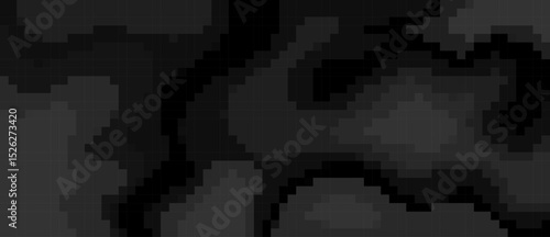Dark pixelated terrain texture ideal for underground levels, game backgrounds, or dungeon themed pixel art environments.