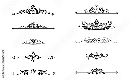 Vintage set. Floral elements for design monograms, invitations, frames, menus and labels. Graphic design of the website, cafes, boutiques, hotels, wedding invitations.