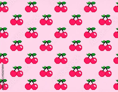 Wallpaper Mural Różowe tło z wisienkami Torontodigital.ca