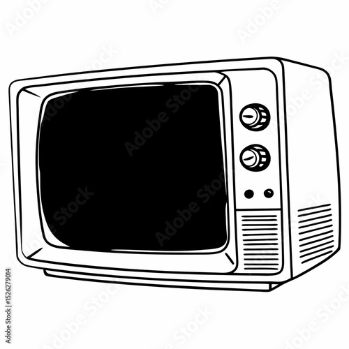retro old tv set