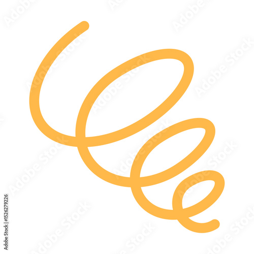 困ったくるくるアイコンのイメージ イエロー