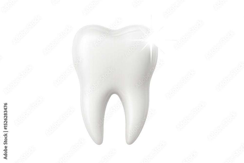 Healthy white tooth sparkling on a transparent background, perfect for dental and healthcare projects Healthy white tooth sparkling on a transparent background, perfect for dental and healthcare projects