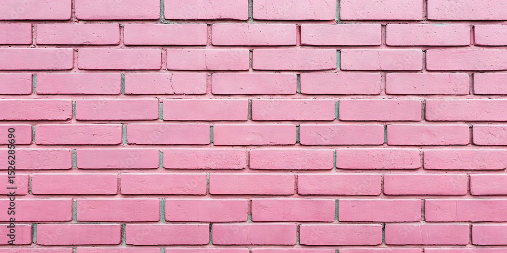 Obraz premium Weathered pink brick wall with varied texture and natural aging, displaying subtle color variations and traditional masonry construction with standard mortar.