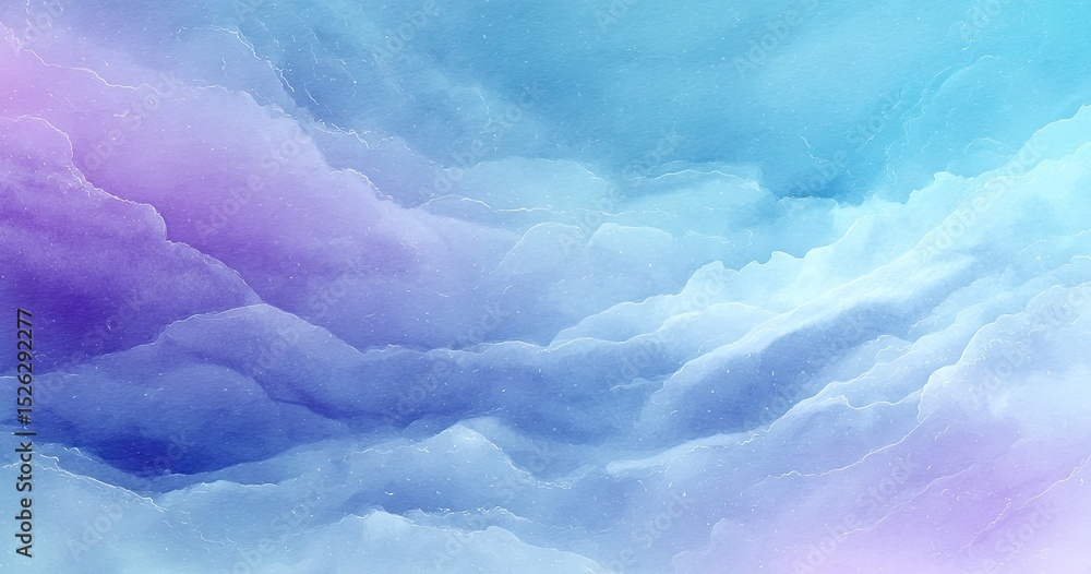 Fototapeta premium Abstract blue and purple watercolor background 
