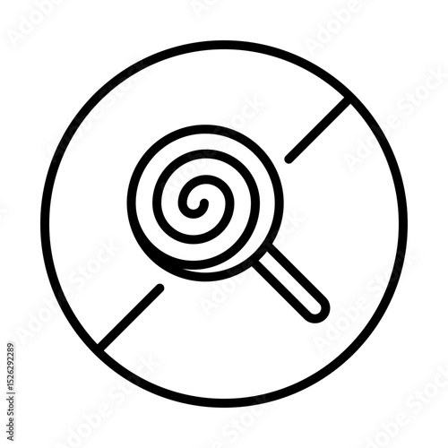 No sugar label, representing sugar-free products. Symbolizes items made without added sugars, ideal for health-conscious consumers, diabetics, and those following low-sugar or keto diets.