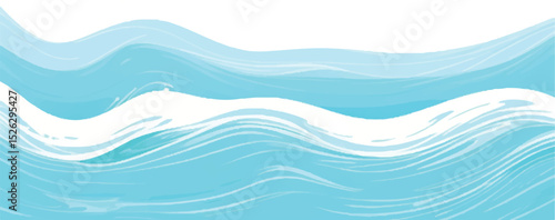 A peaceful abstract ocean painting in aqua, blue, and green watercolor tones. Great for wallpapers, branding, and digital design work.
