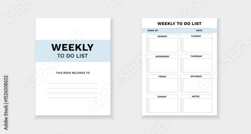 Form template for weekly planning. simple layout helps organize daily tasks and improve efficiency.