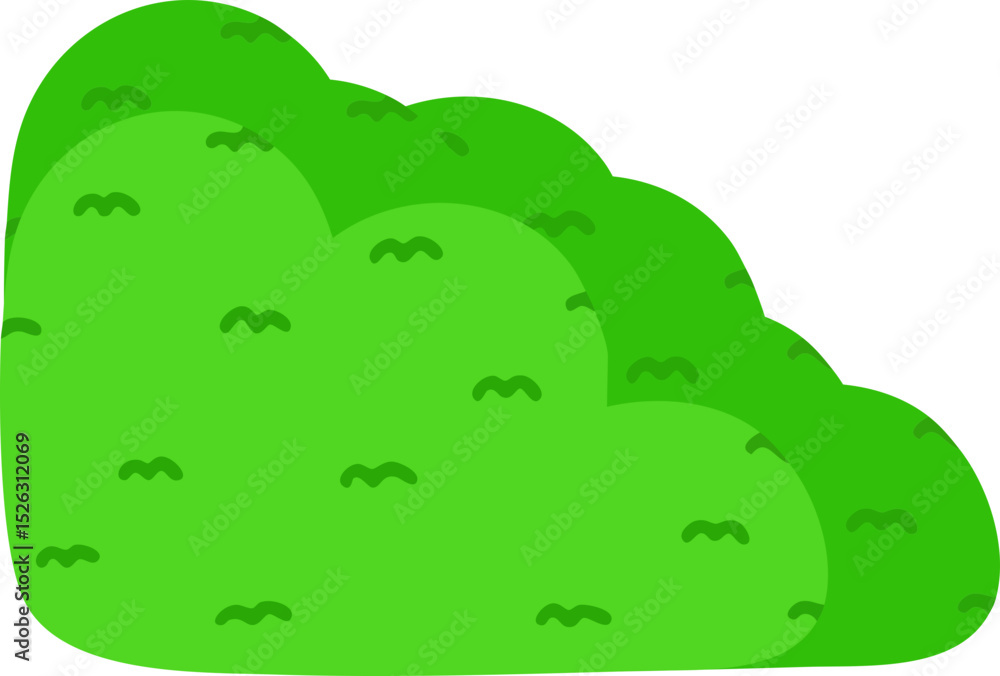 Obraz premium 꽃 잔디 나무 덤불 드로잉 아이콘(flower tree bush drawing icon)