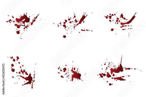 Gradient splat red blood splatter background design collection