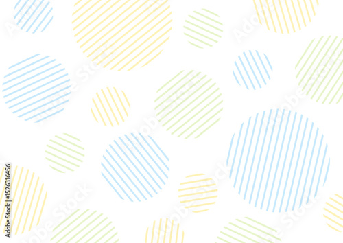 ポップな水玉模様の背景