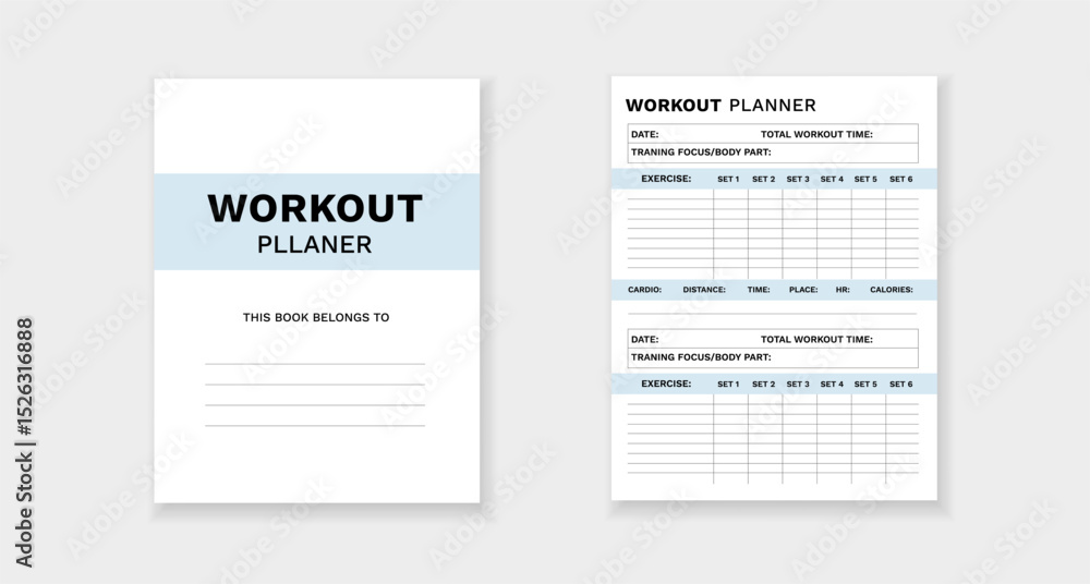 Form template for organizing exercises with details on sets, repetitions, and total workout time. Form template for organizing exercises with details on sets, repetitions, and total workout time.