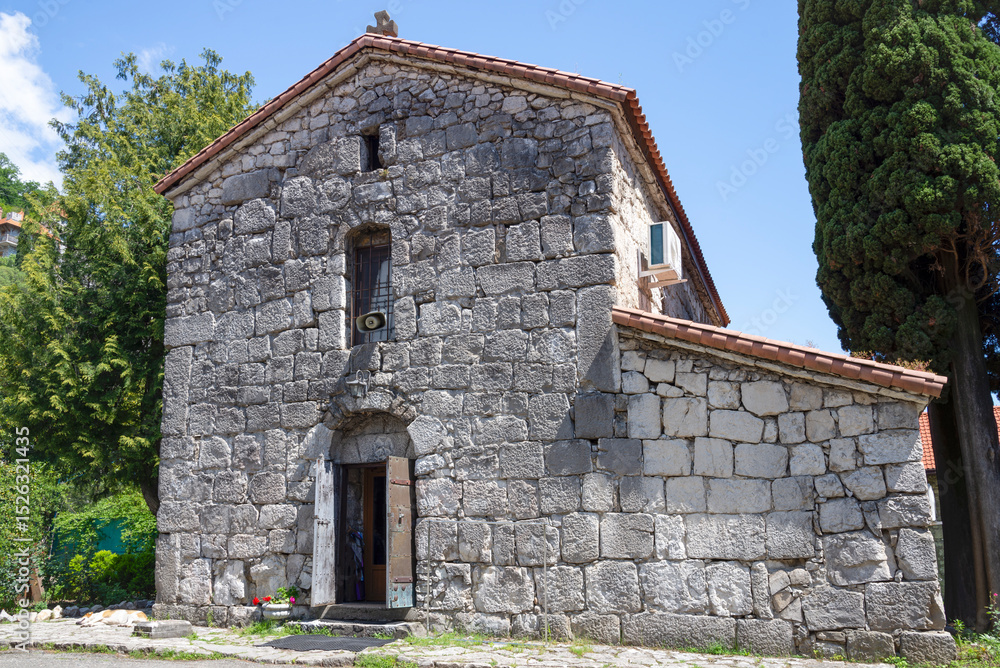 Fototapeta premium The ancient temple of St. Hypatius of Gagra (Church of Abaat), Gagra. Republic of Abkhazia