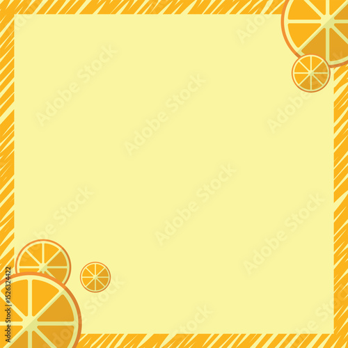 Organic healthy orange fruit background banner vector.