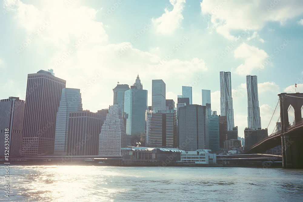 Fototapeta premium new york city skyline