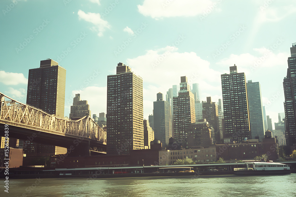 Fototapeta premium new york city skyline