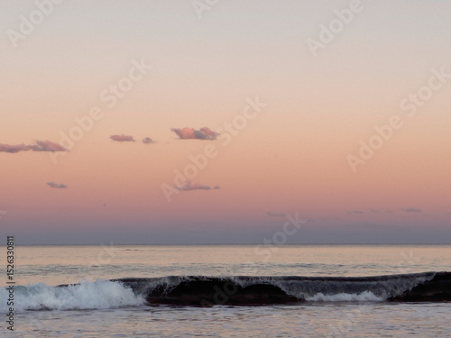 Winter's dusk, Stumers Creek, Coolum, Sunshine Coast, Queensland, Australia
