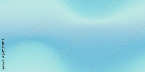 Blue sky gradient mesh gradation seamless bg with noise texture. Abstract cloudy vector illustration. Blurred ombre watercolour background with grain pattern