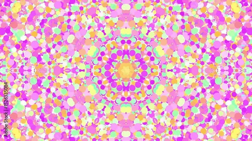 Kaleidoscopes Psychedelic elegant luxury lines background animated glowing geometric shapes