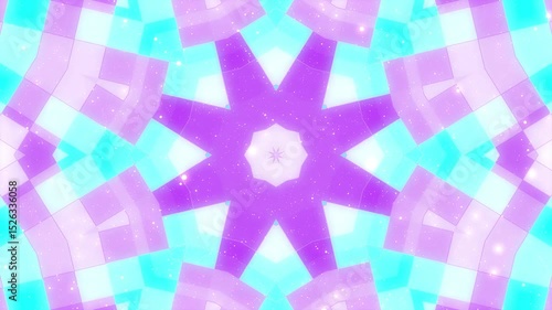 Kaleidoscopes Psychedelic elegant luxury lines background animated glowing geometric shapes