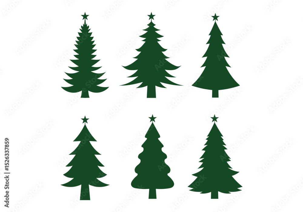 christmas trees set christmas trees set