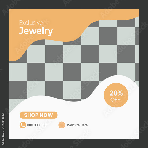  Jewelry Social Media Post or Banner Design
