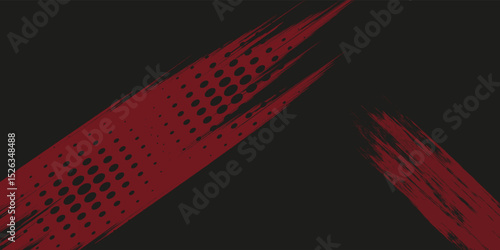 Titik-titik halftone latar belakang tekstur grunge gradien pola warna merah dan biru. Ilustrasi vektor gaya olahraga komik seni pop titik. titik vektor grunge