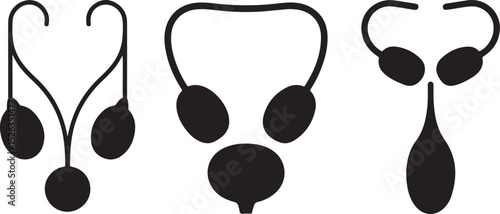 Four Silhouettes of Sportbikes Motorcycle Designs