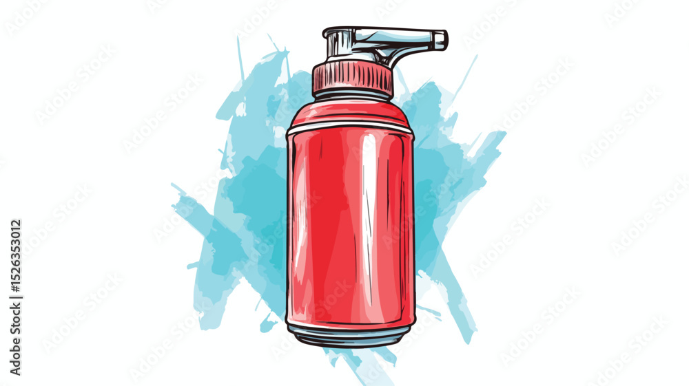 Obraz premium Professional Spray Can Vector Illustration for Graphic Design Projects