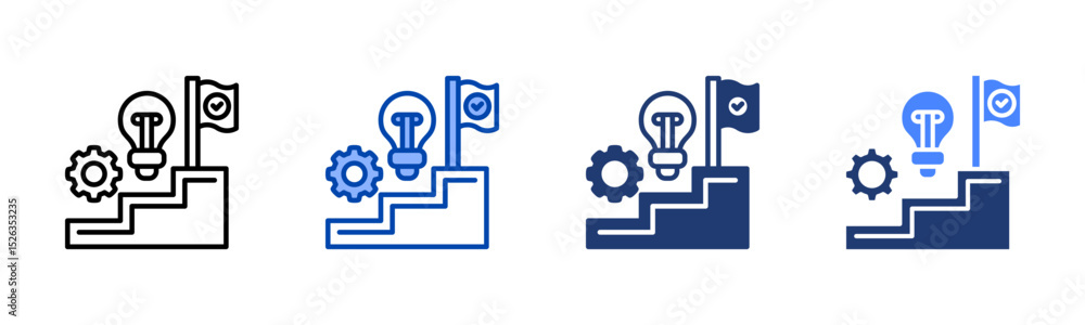Learning Journey icon sheet multiple style collection Learning Journey icon sheet multiple style collection