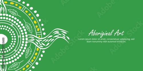 Stylish Aboriginal artwork poster with customizable content