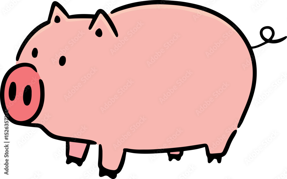 Illustration of pig
Illustration of pig