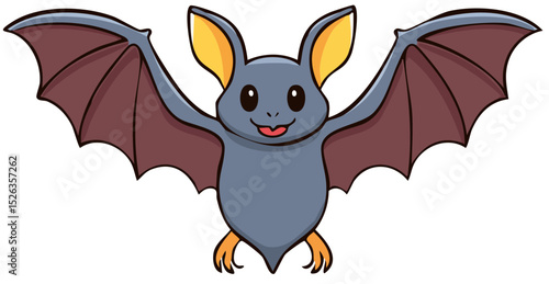 Happy Bat Character