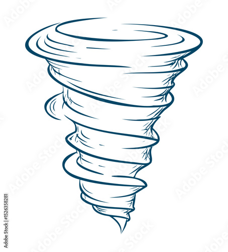 Tornado trąba powietrzna wir grafika
