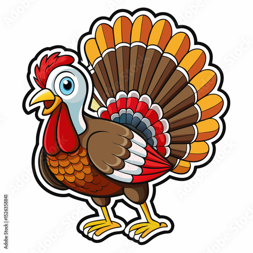 turkey with a bouquet