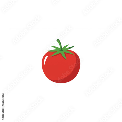 tomato isolated on white background, Vector illustartion
