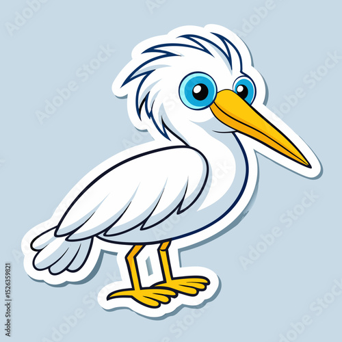 stork with baby