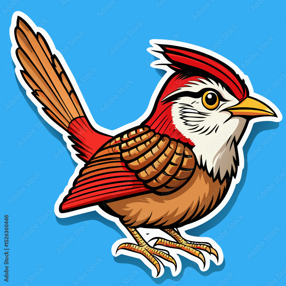 Obraz premium eagle cartoon waving