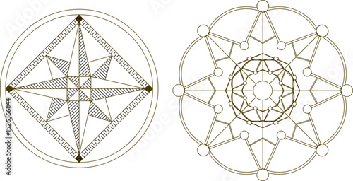 sketch vector illustration silhouette design ornament decoration mandala rosette classic vintage ethnic abstract modern traditional