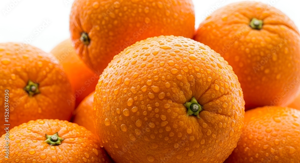 Fresh Oranges with Water Droplets Fresh Oranges with Water Droplets