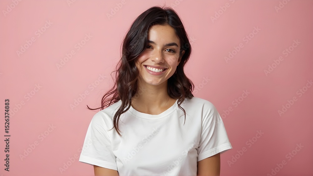 Joyful Young Woman Smiling Brightly A Portrait of Radiant Happiness Joyful Young Woman Smiling Brightly A Portrait of Radiant Happiness